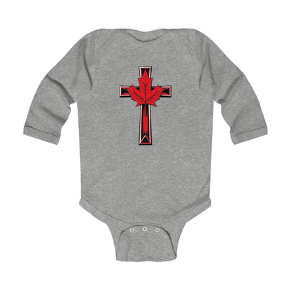 Born of Faith, Rooted in the North – Long Sleeve Baby Onesie
