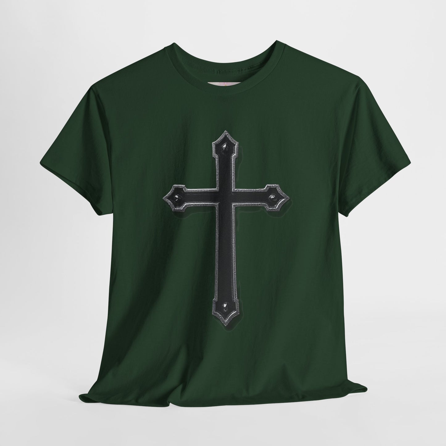 Warrior’s Cross Men’s Christian T-Shirt – Black Cross | Ephesians 6:11