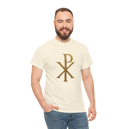 Chi Rho (Gold) - Men's Christian T-Shirt
