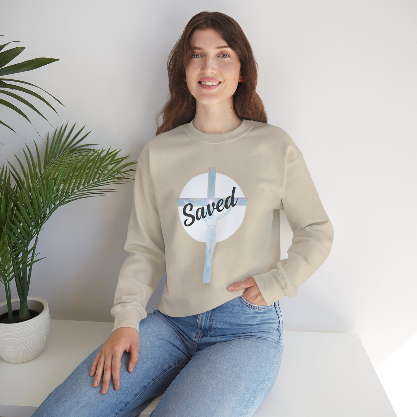 Saved by Grace – Women’s Christian Sweatshirt
