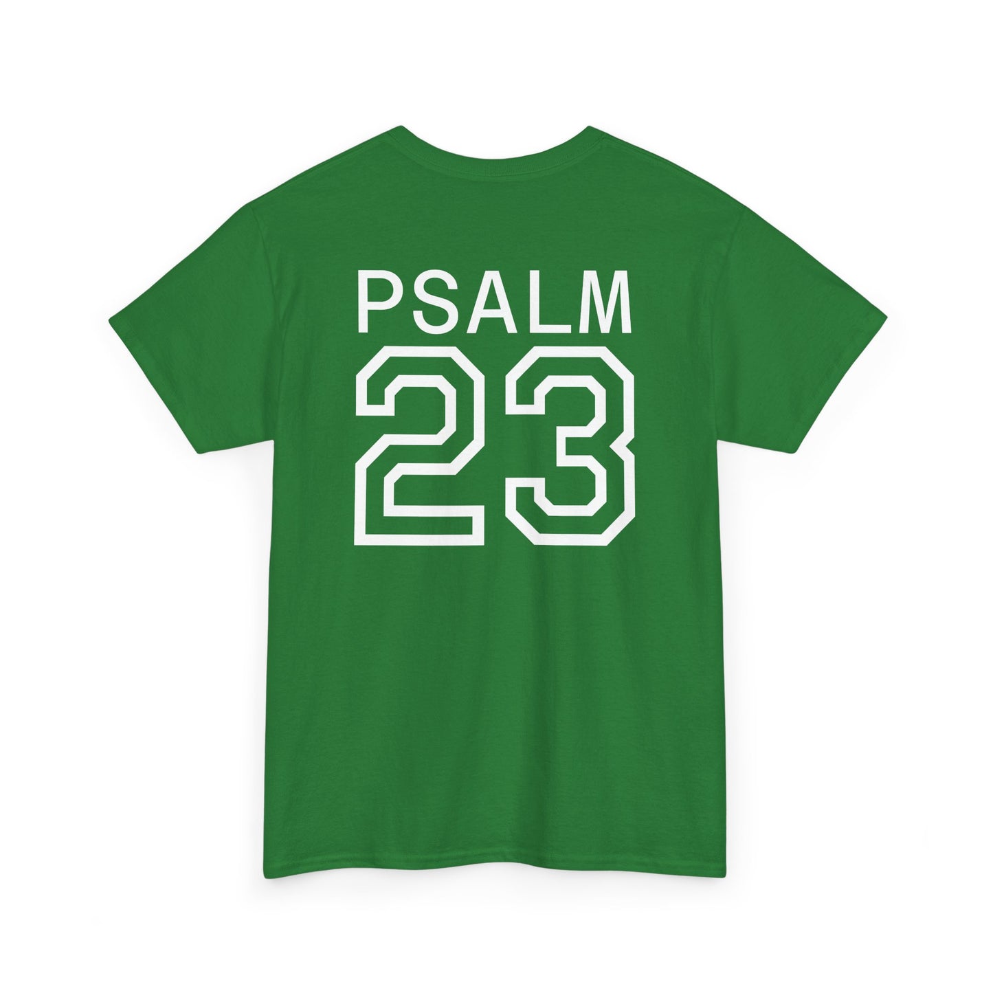 Psalm 23 Men’s T-Shirt – Inspired Sports-Style Shirt (White Numbering)