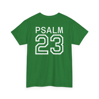 Psalm 23 Men’s T-Shirt – Inspired Sports-Style Shirt (White Numbering)