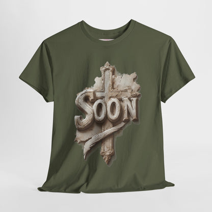 “Soon” Cross Christian T-Shirt – Bold Witness of Faith