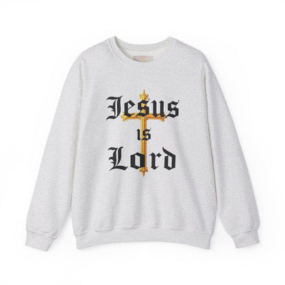 Men’s “Jesus is Lord” Christian Sweatshirt – Bold Faith Statement Pullover