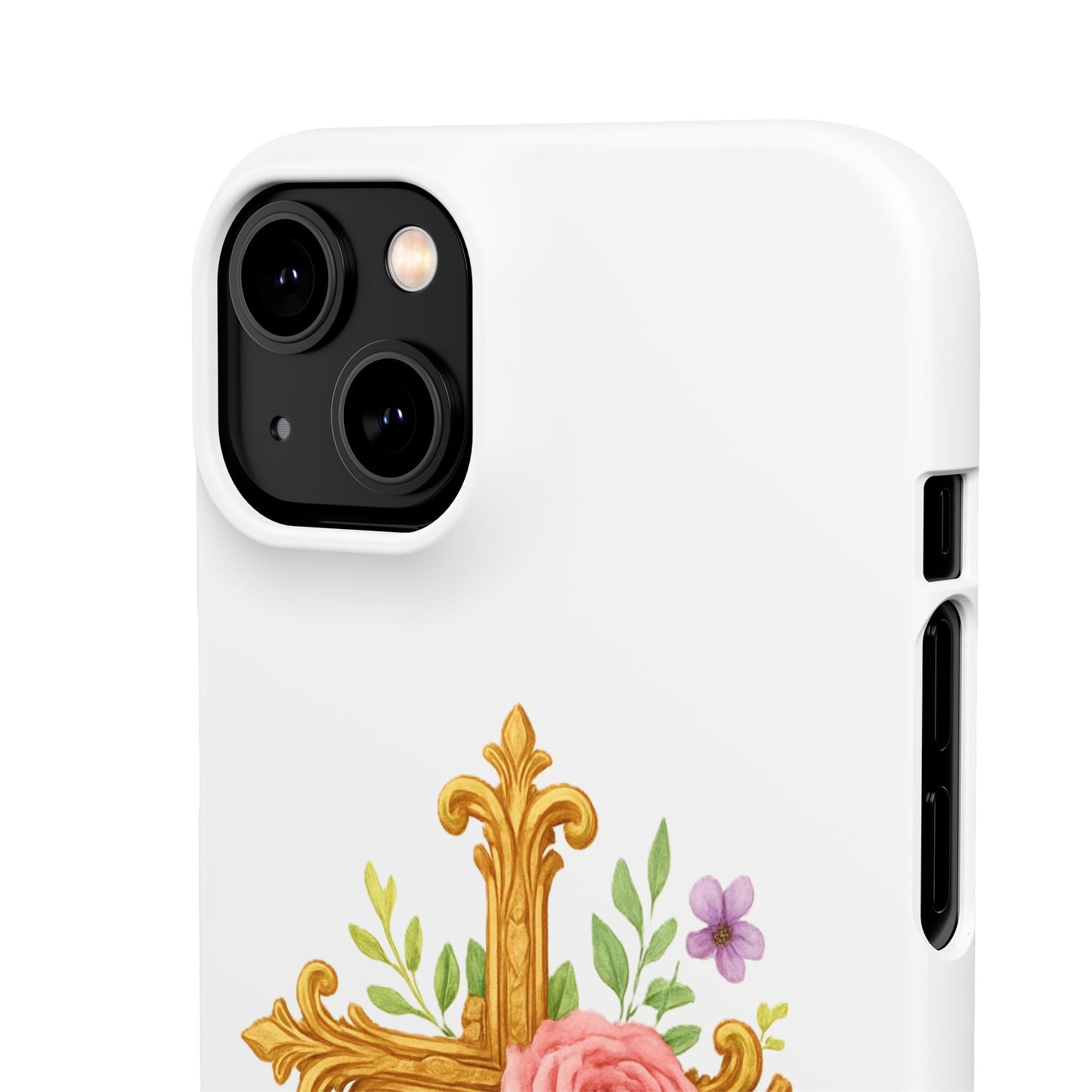 Floral Cross Snap Case for iPhone – Faith in Bloom