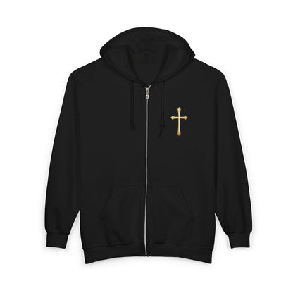 Amen Women’s Zip-Up Hoodie (White Logo)