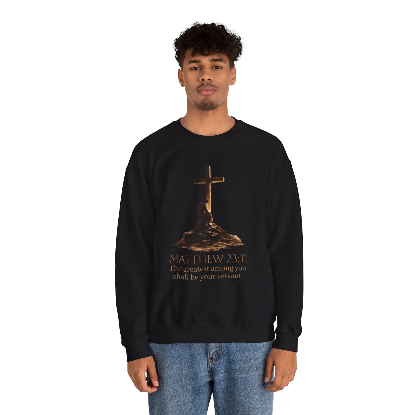 Humble Servant - Men's Christian Sweatshirt (Front Design)