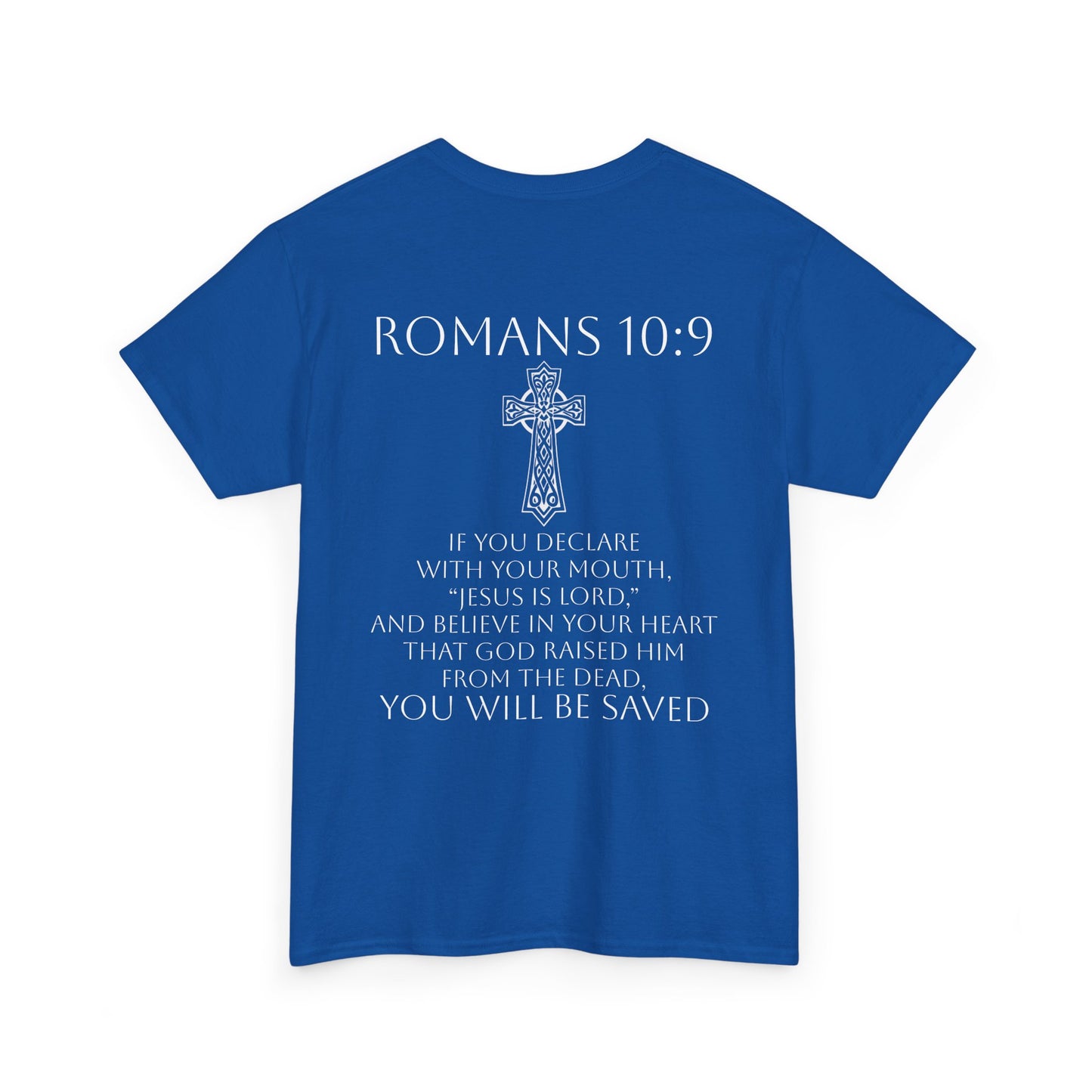 Women's Jesus is Lord Christian T-Shirt – Modern Cross Design (White Lettering)