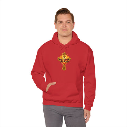 Refined by Fire - Men's Ornate Christian Hoodie