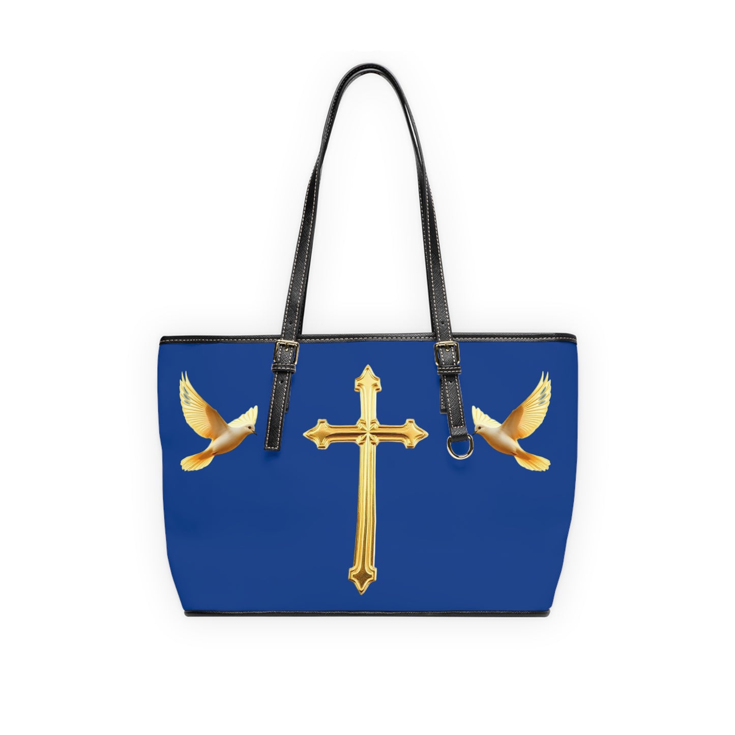 Faith, Peace, and Renewal Shoulder Bag in Blue