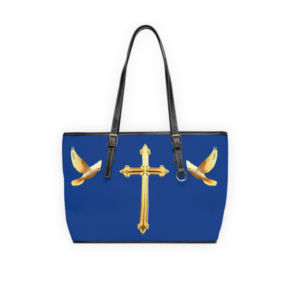 Faith, Peace, and Renewal Shoulder Bag in Blue