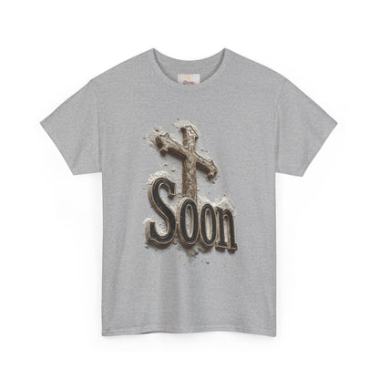 Soon: The Coming King Cross Tee – Men’s Faith Shirt