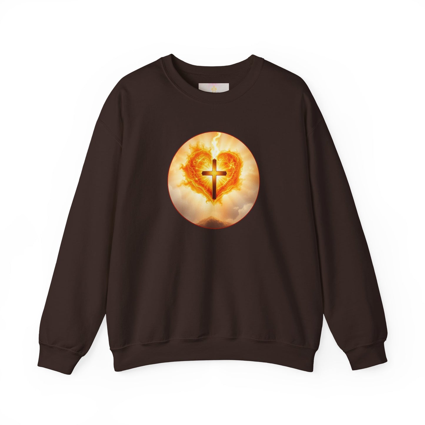 Women’s Sacred Heart Christian Sweatshirt – Symbol of Divine Love Pullover