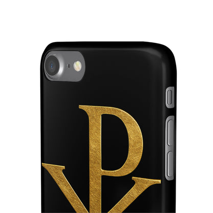Black Chi Rho Snap Case for iPhone – The Way, Truth & Life