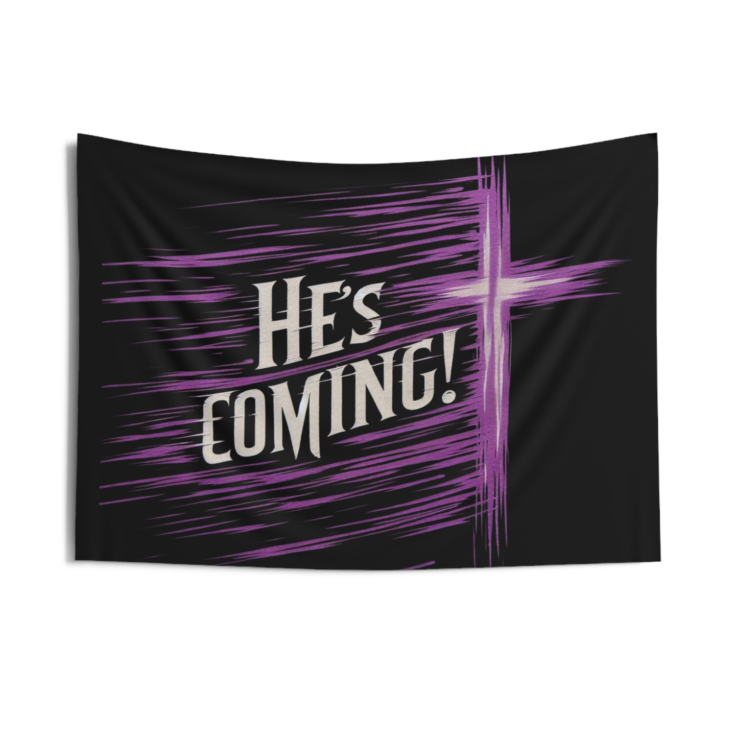 'He's Coming'  Hope’s Embrace – Cross Wall Tapestry