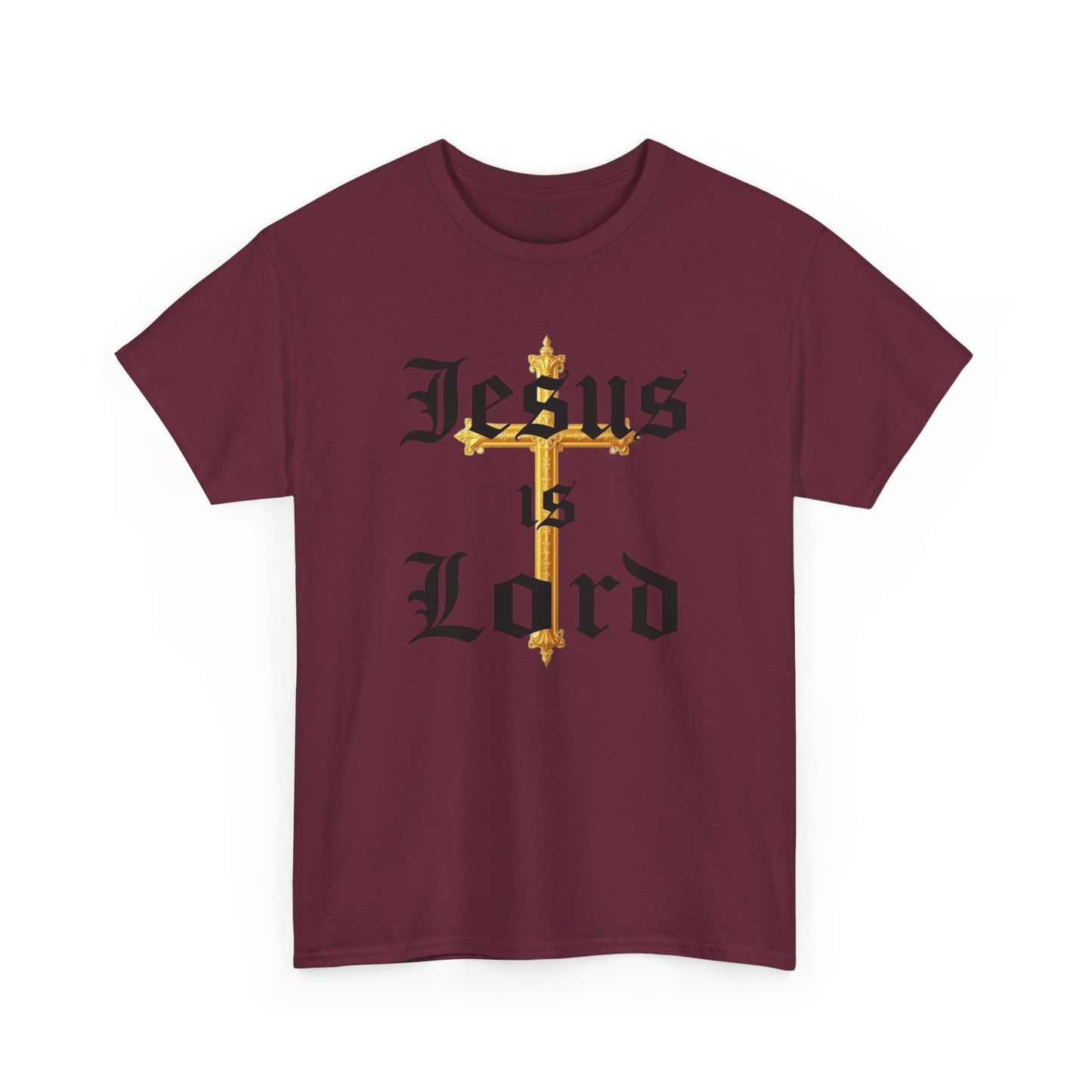 Jesus is Lord with Cross - Men's Christian T-Shirt