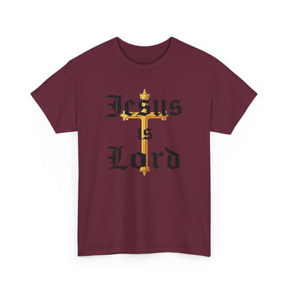 Jesus is Lord with Cross - Men's Christian T-Shirt