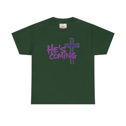 Bold Faith Men’s T-Shirt – “He’s Coming” Prophetic Christian Apparel