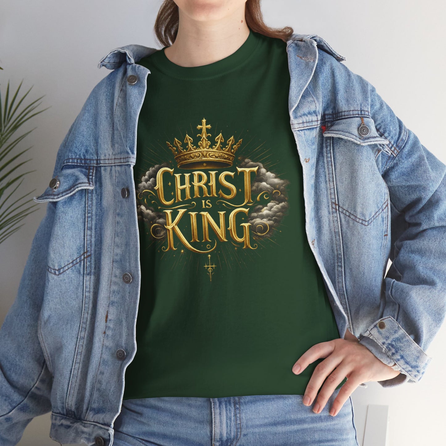 Christ is King Crowned - Women's Christian T-Shirt