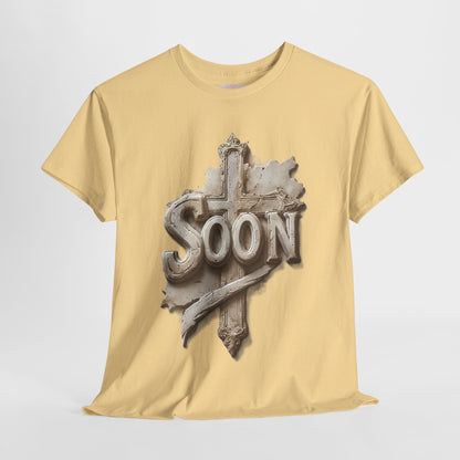 “Soon” Cross Christian T-Shirt – Bold Witness of Faith