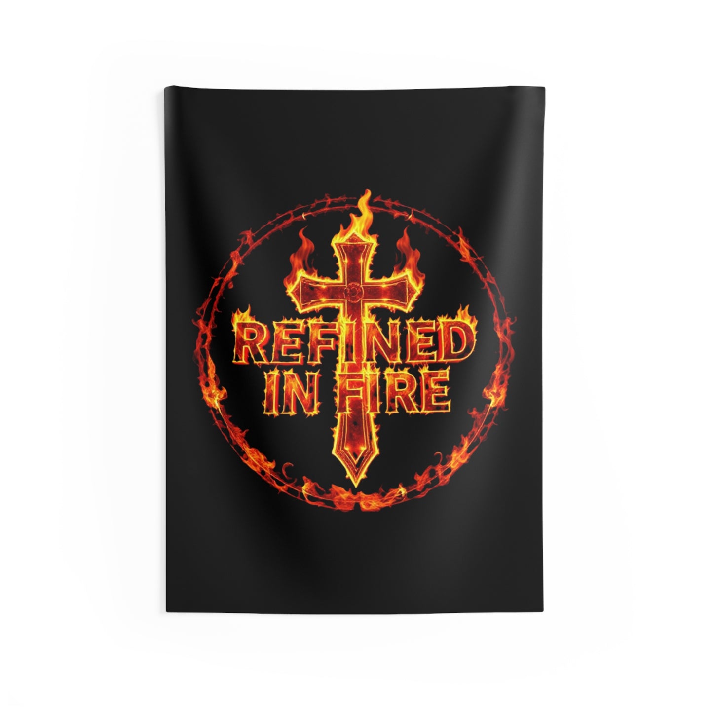 Refined in Fire Indoor Wall Tapestry