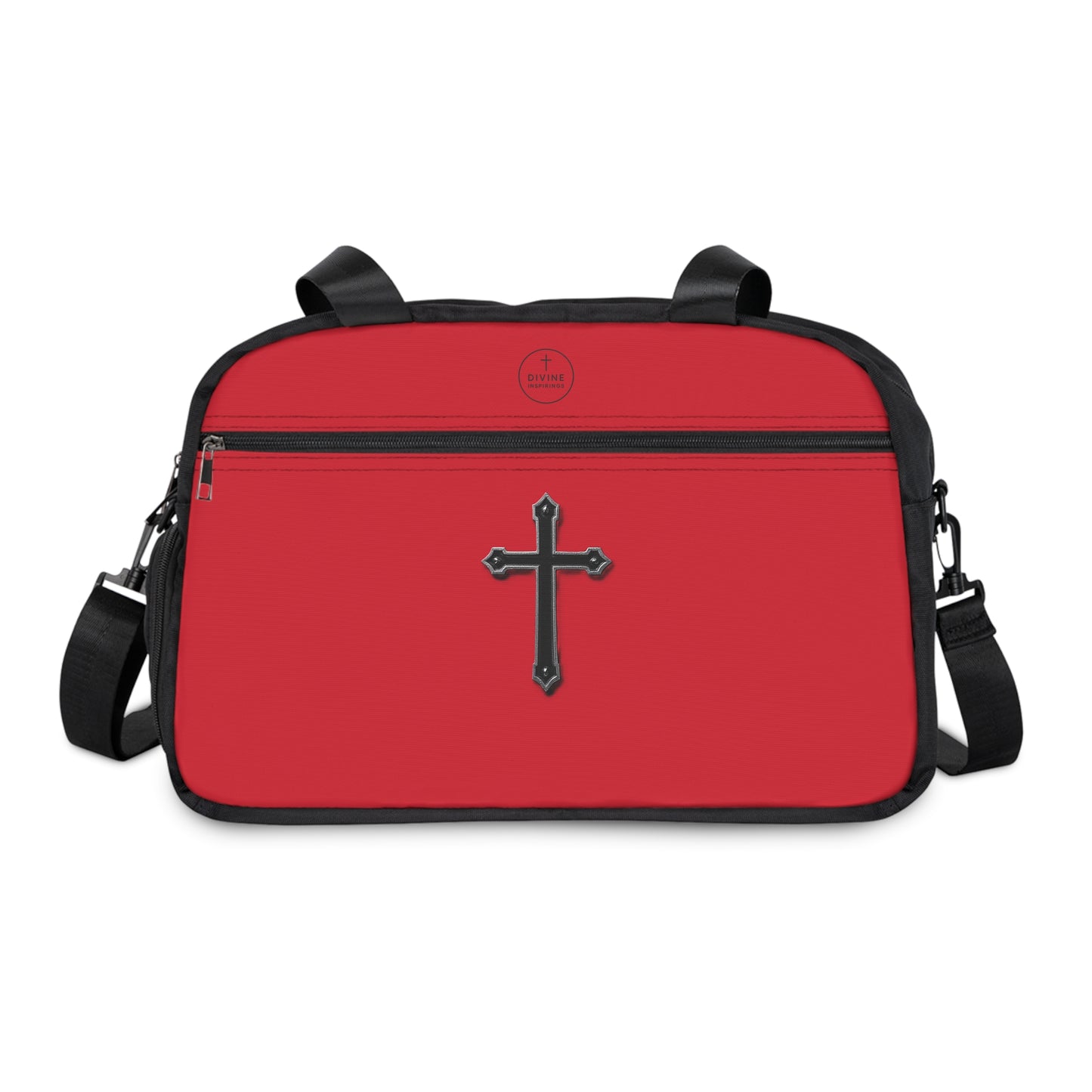 Divine Strength Fitness Bag in Red – Faith in Motion