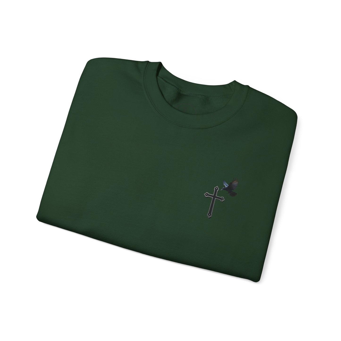 God’s Grace: Cross & Ravens Men's Sweatshirt
