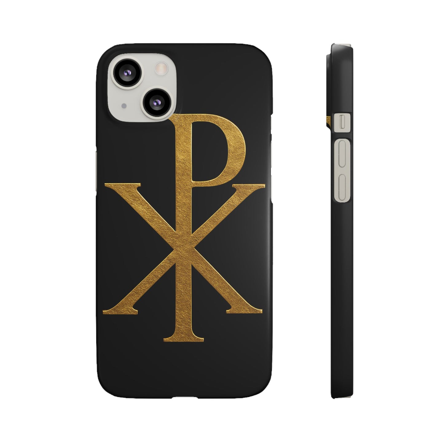 Black Chi Rho Snap Case for iPhone – The Way, Truth & Life