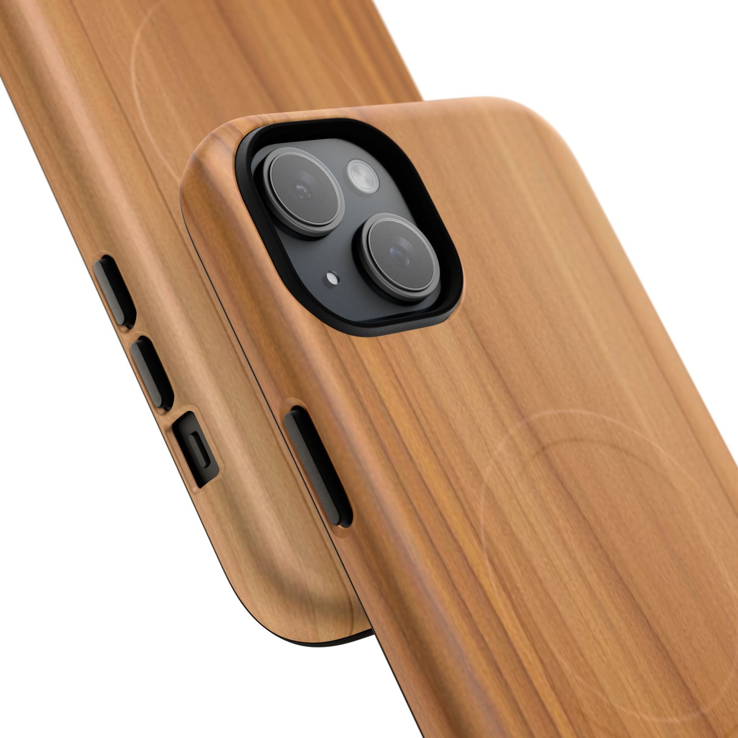 Natural Wood Grain Design - iPhone Magnetic Tough Case