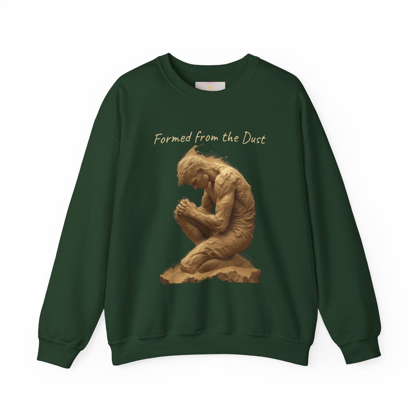 Formed from the Dust (Light Lettering) | Men’s Christian Sweatshirt with Genesis 2:7