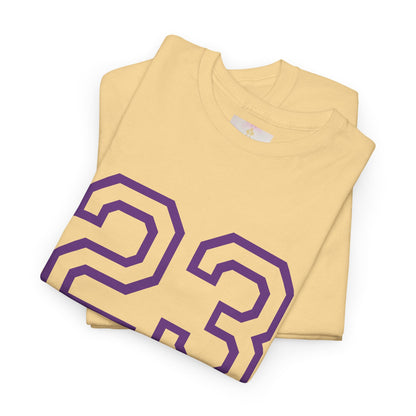 Psalm 23 Men’s T-Shirt – Inspired Sports-Style Shirt (Purple Lettering)