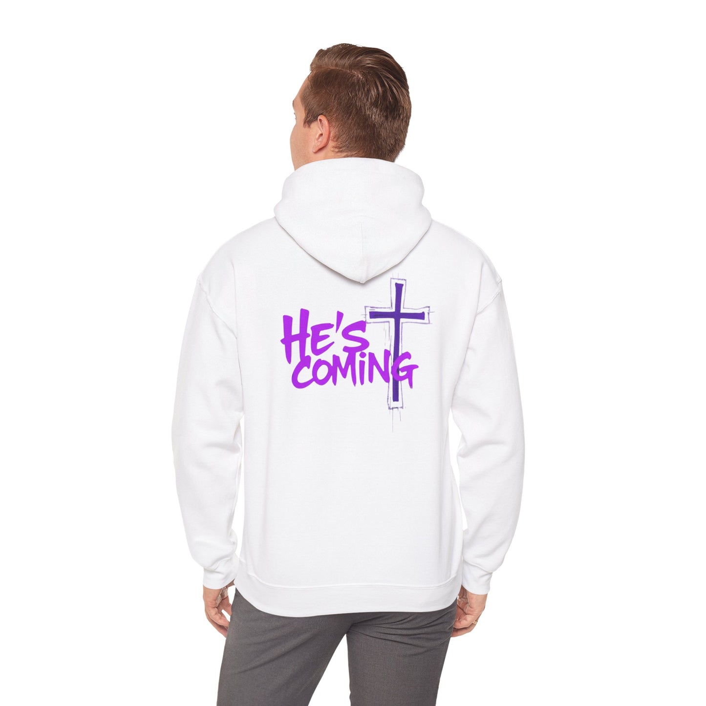 He’s Coming Men’s Christian Streetwear Hoodie