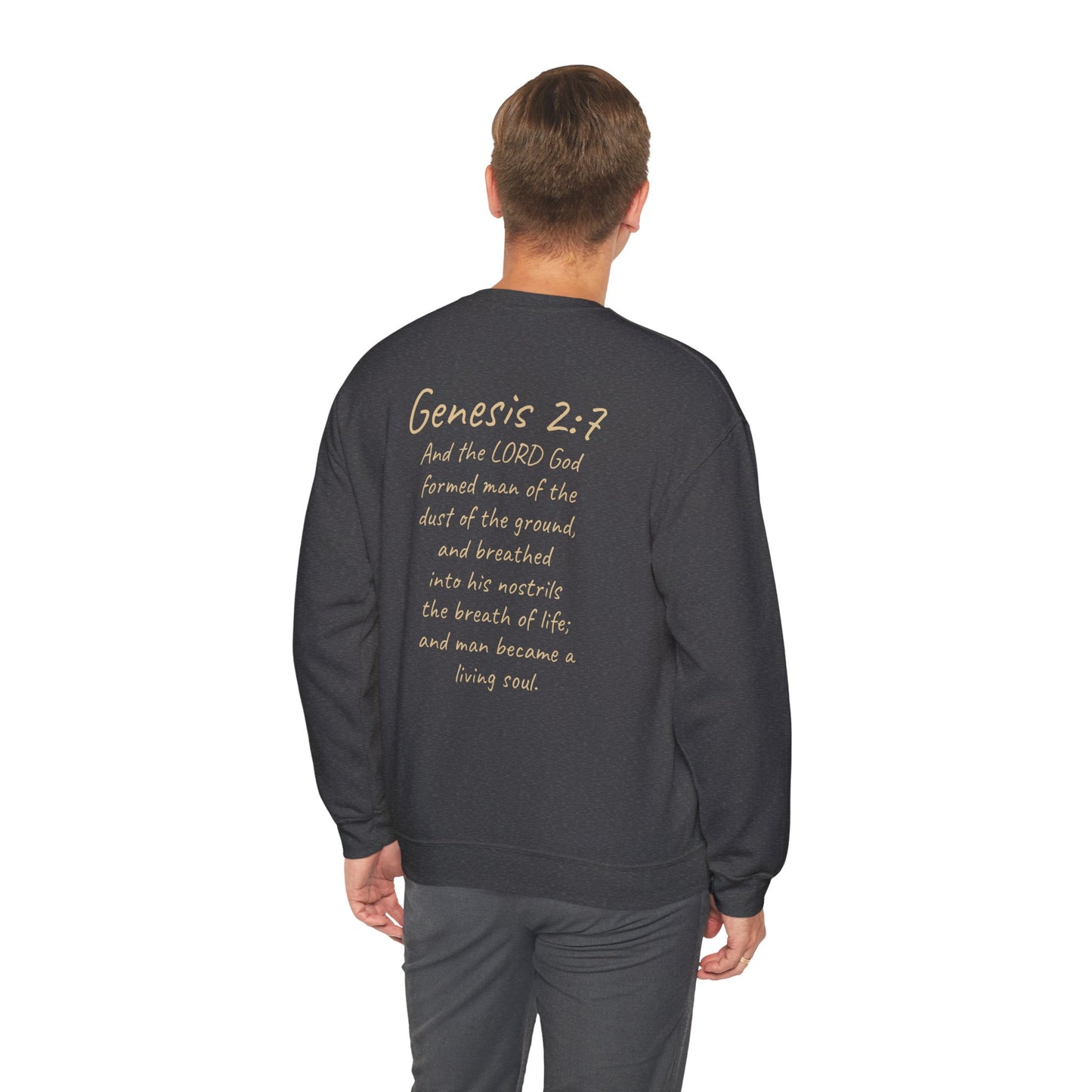 Formed from the Dust (Light Lettering) - Men’s Christian Sweatshirt