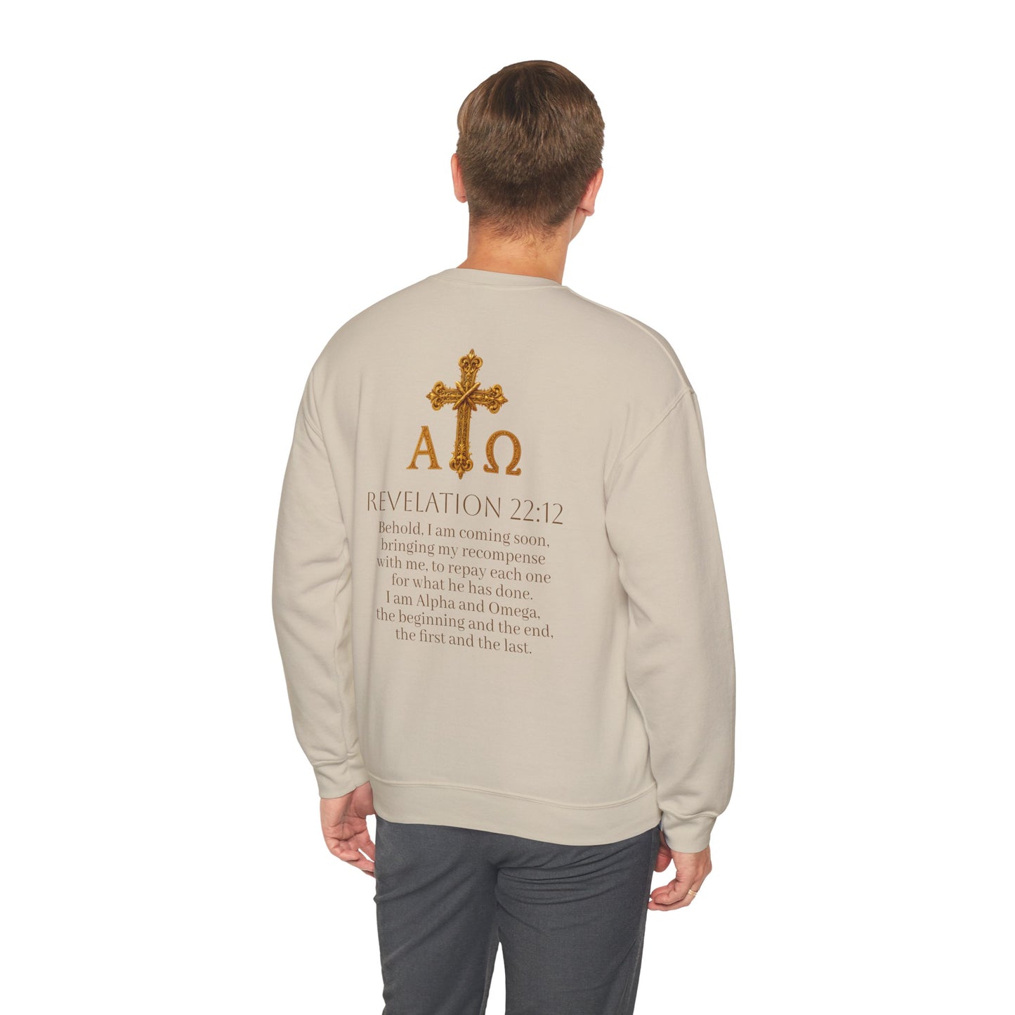 “Soon” Cross Men’s Christian Sweater – Living Testimony