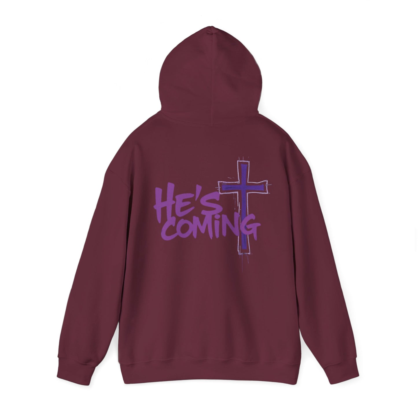 Prophetic “He’s Coming” Men’s Hoodie – Bold Christian Streetwear