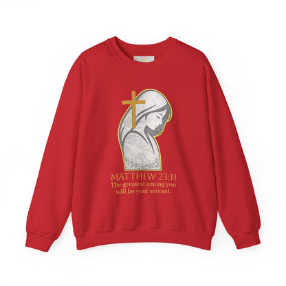 Humble Servant - Women's Christian Sweatshirt (Gold Lettering)
