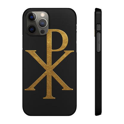 Black Chi Rho Snap Case for iPhone – The Way, Truth & Life