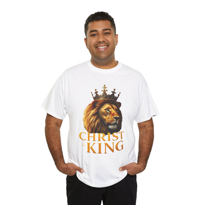Christ Is King – Lion & Cross Men’s Christian Tee