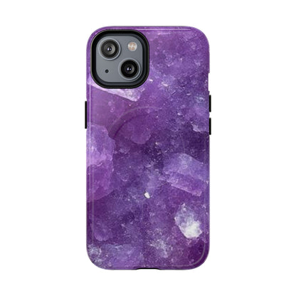 Spiritually Refined – Amethyst Crystal iPhone Magnetic Tough Case