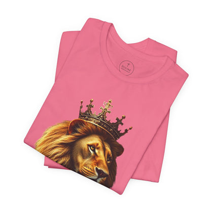 Christ is King Crowned Lion Tee – Inspirational Christian Shirt