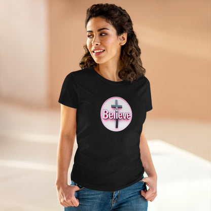 Believe | Women’s Christian T-Shirt with John 11:40