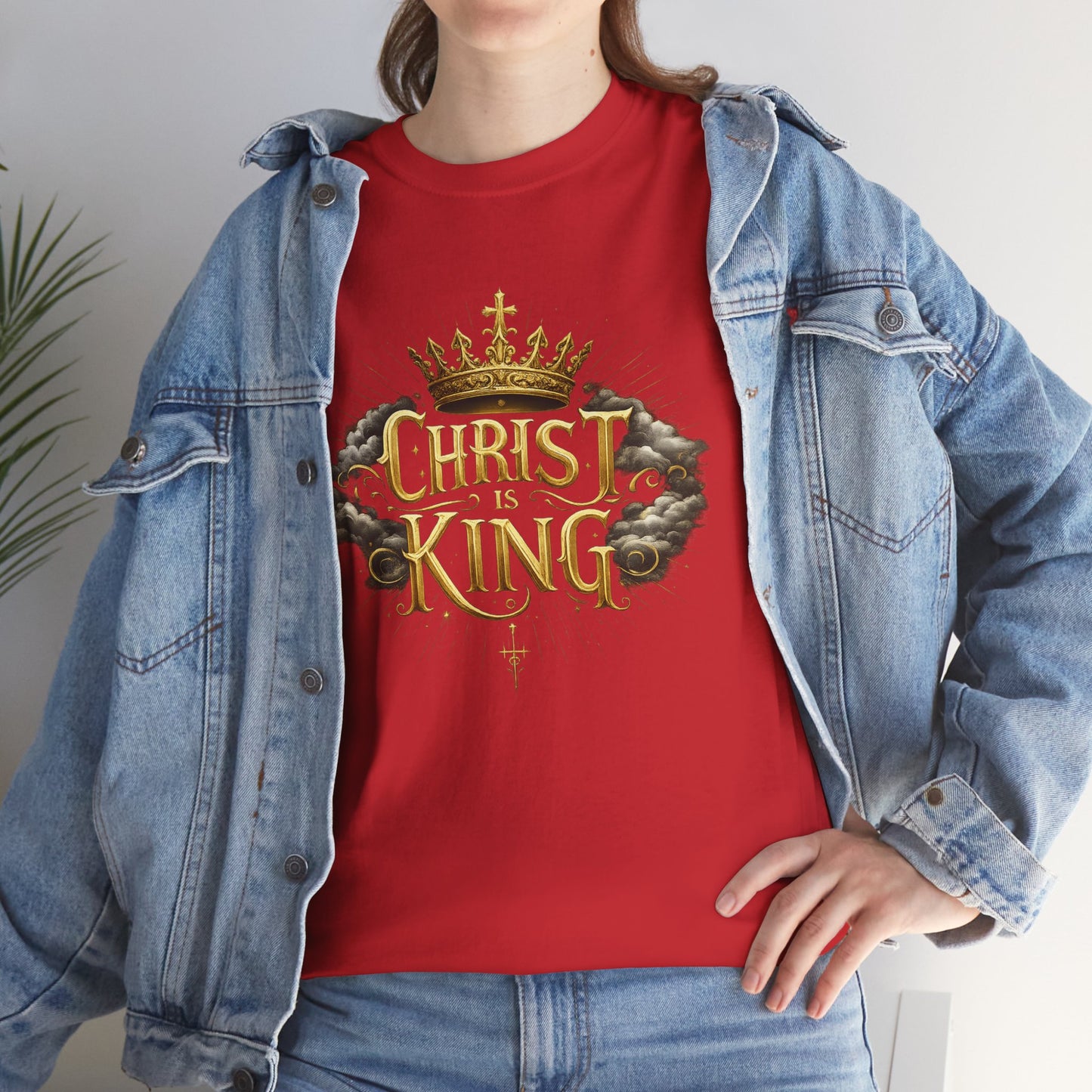 Christ is King Crowned - Women's Christian T-Shirt