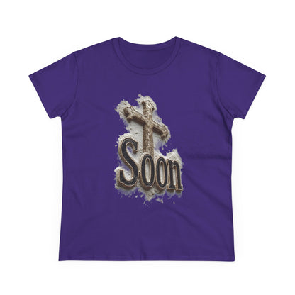 Christian Women’s T-Shirt – Soon Cross Tee