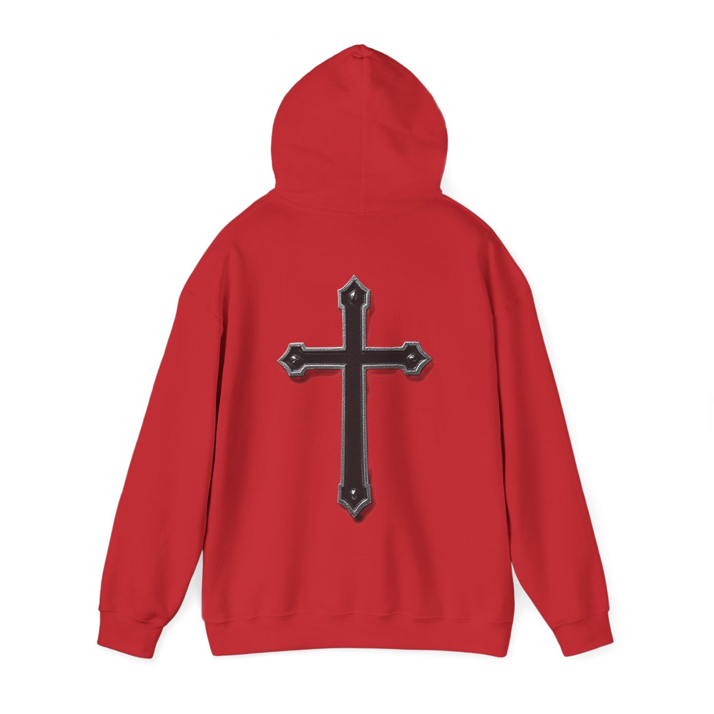 Warrior’s Black Cross Women’s Hoodie – Front & Back Christian Apparel | Ephesians 6:11
