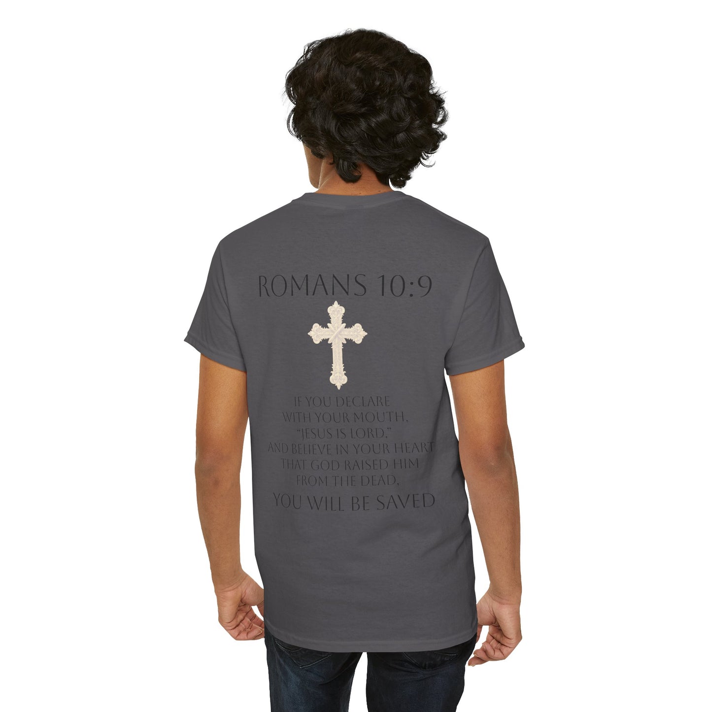 Jesus Is Lord – Men’s  Christian Tee (Dark Lettering)