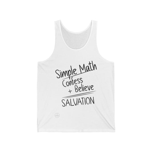 Simple Math Women’s Tank – Bold Faith (Black Chalk)