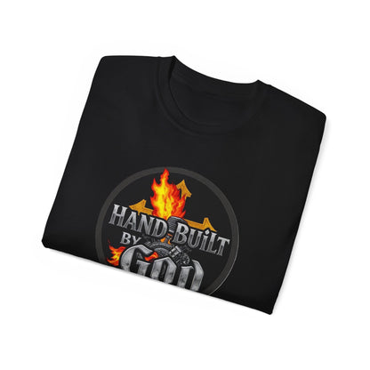 Men’s “Hand Built By God” Christian T-Shirt