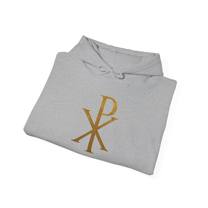 Chi Rho in Gold - Men’s Christian Hoodie