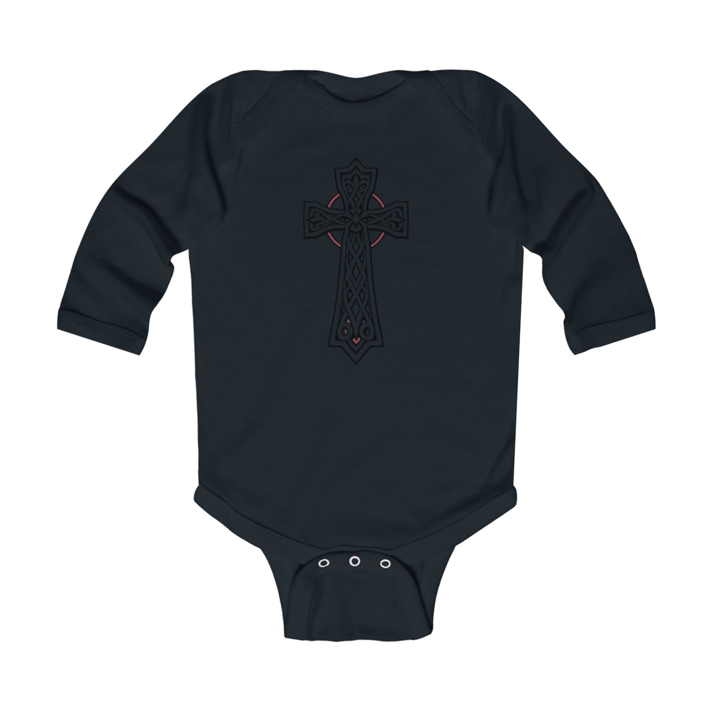 Blessed Beginnings – Infant Onesie with Celtic Cros