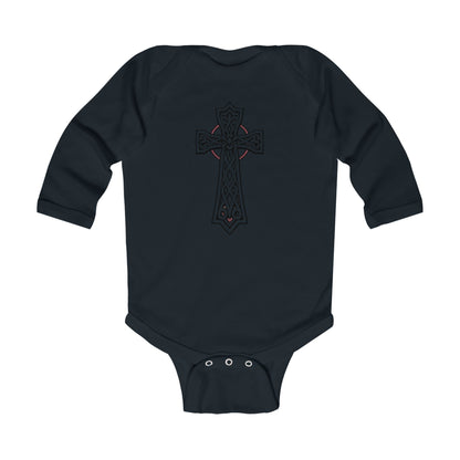 Blessed Beginnings – Infant Onesie with Celtic Cros